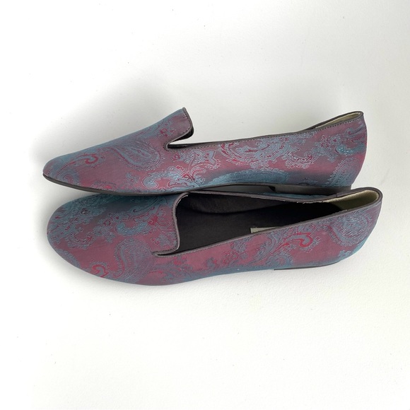 NEW Handmade NYC DESIGNERS Paisley Jacquard Silk Flat Loafers US 9.5 Fit 9 - Picture 10 of 12
